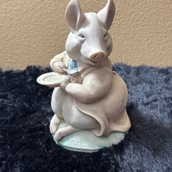 Beatrix Potter Pigling Bland Eating Porridge 7" Figural Piggy Bank 1994 VTG - Picture 2 of 9